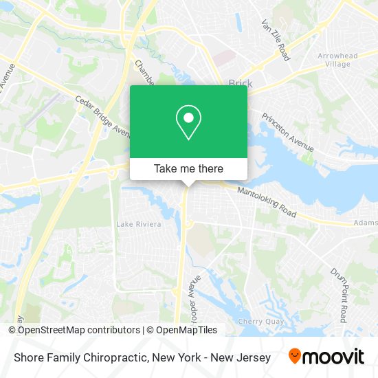 Shore Family Chiropractic map