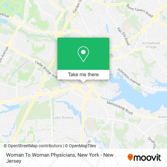 Woman To Woman Physicians map