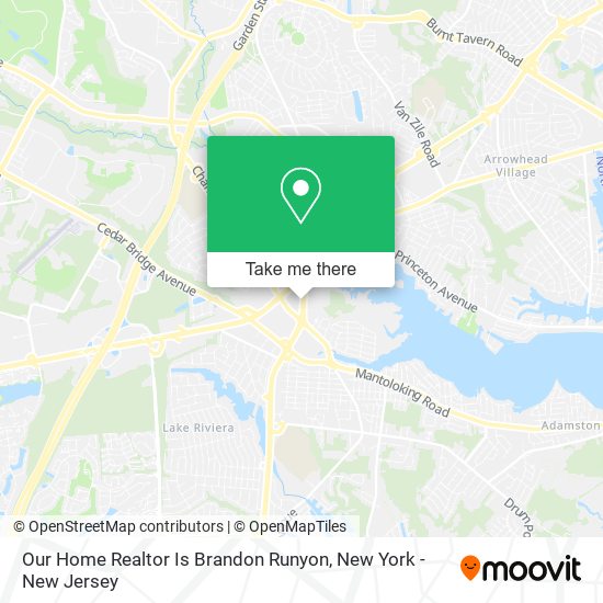 Our Home Realtor Is Brandon Runyon map