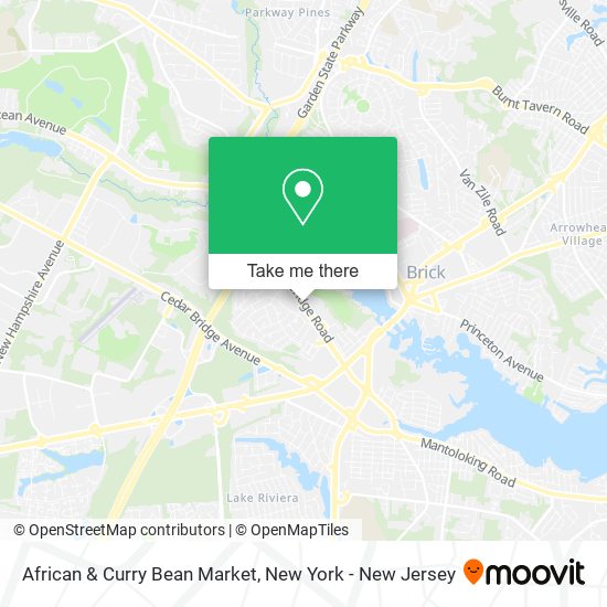 Mapa de African & Curry Bean Market