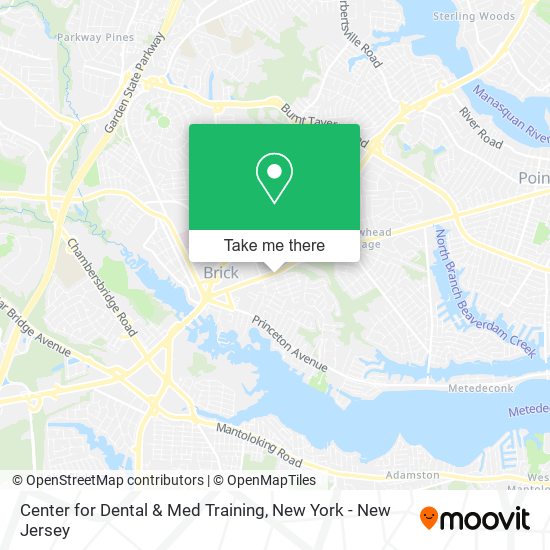 Center for Dental & Med Training map