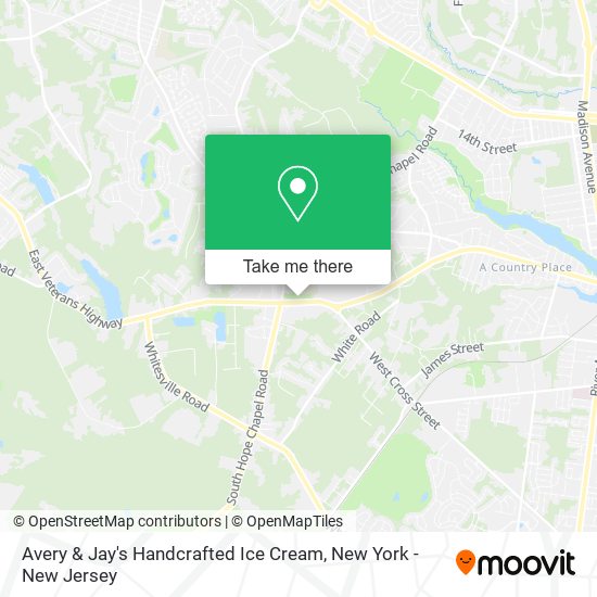 Mapa de Avery & Jay's Handcrafted Ice Cream