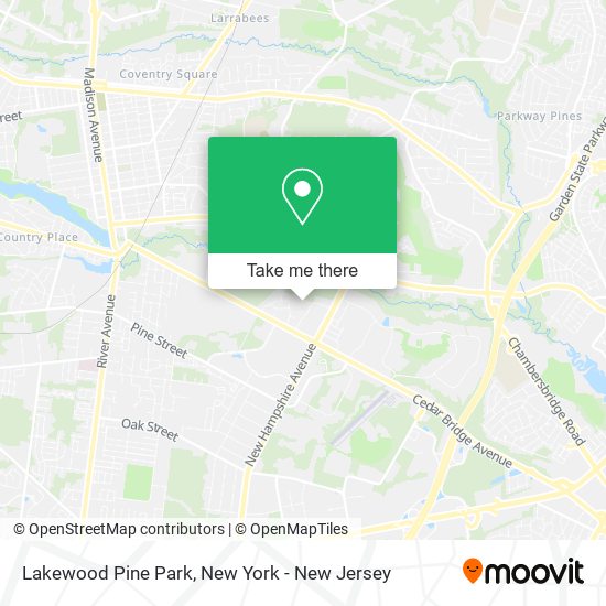 Mapa de Lakewood Pine Park