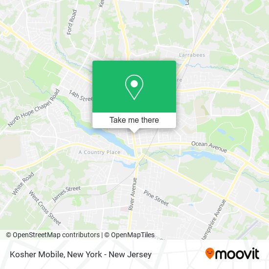 Mapa de Kosher Mobile