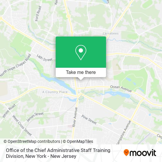 Office of the Chief Administrative Staff Training Division map