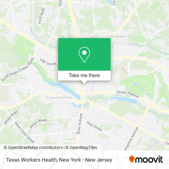 Mapa de Texas Workers Health