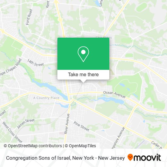 Congregation Sons of Israel map