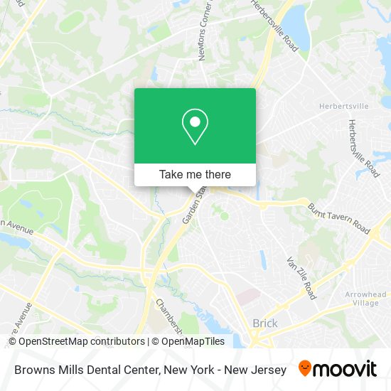 Mapa de Browns Mills Dental Center