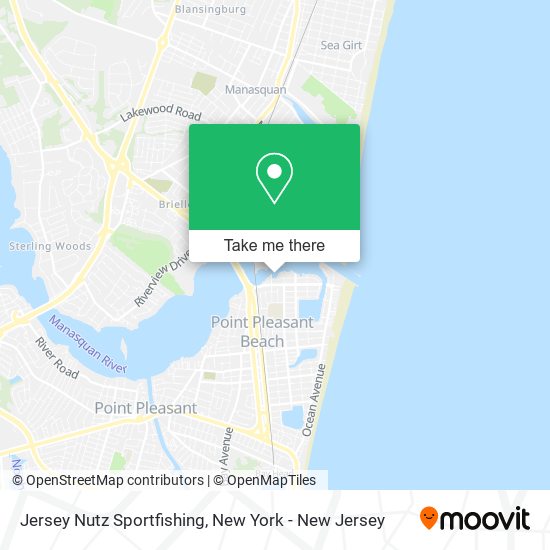 Jersey Nutz Sportfishing map