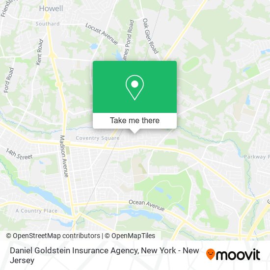Mapa de Daniel Goldstein Insurance Agency