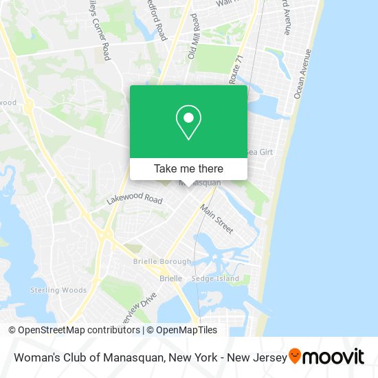 Mapa de Woman's Club of Manasquan