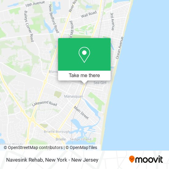 Navesink Rehab map