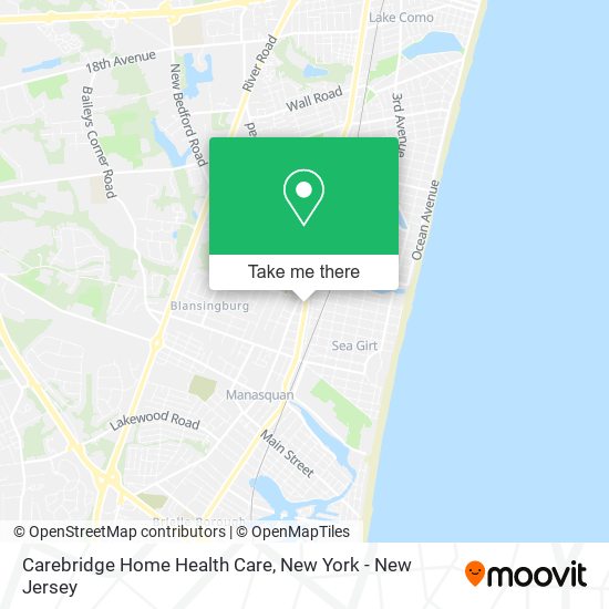 Carebridge Home Health Care map
