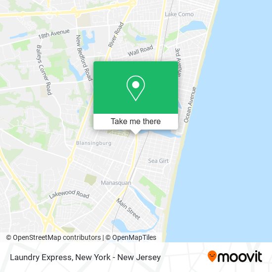 Laundry Express map