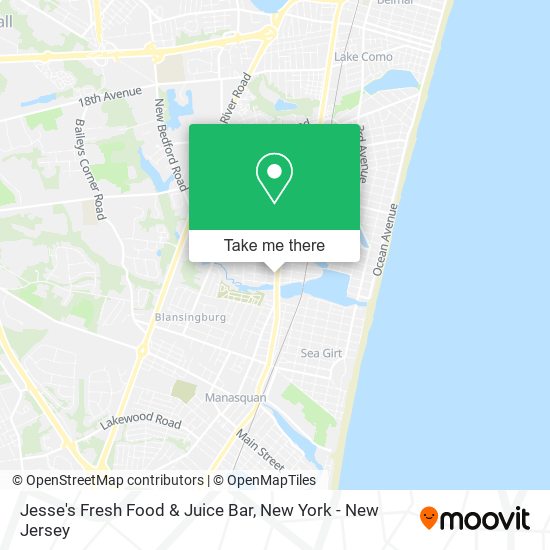 Mapa de Jesse's Fresh Food & Juice Bar