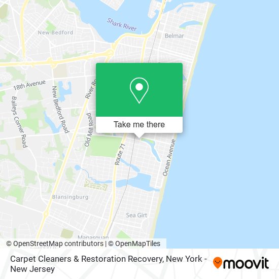 Carpet Cleaners & Restoration Recovery map