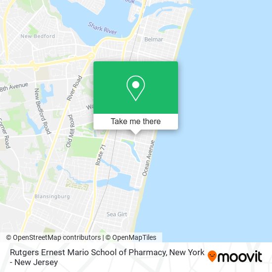 Rutgers Ernest Mario School of Pharmacy map