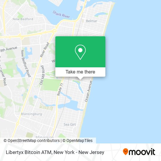 Mapa de Libertyx Bitcoin ATM