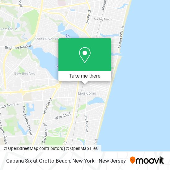 Mapa de Cabana Six at Grotto Beach
