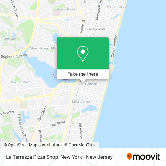 La Terrazza Pizza Shop map