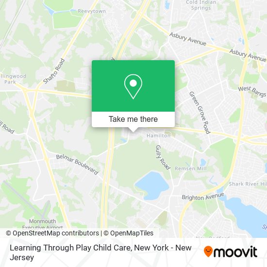 Learning Through Play Child Care map