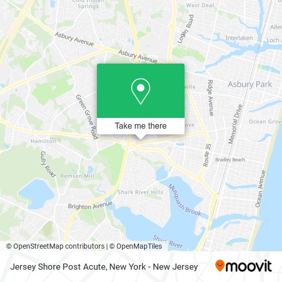 Mapa de Jersey Shore Post Acute