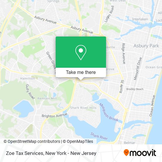 Zoe Tax Services map