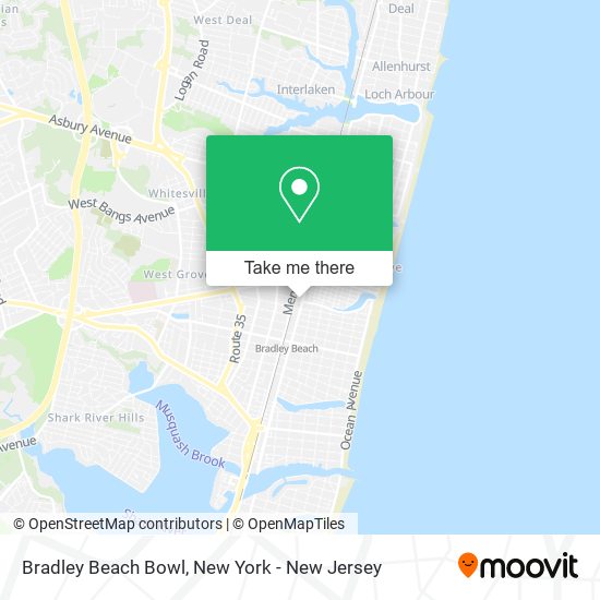 Bradley Beach Bowl map