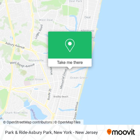 Park & Ride-Asbury Park map