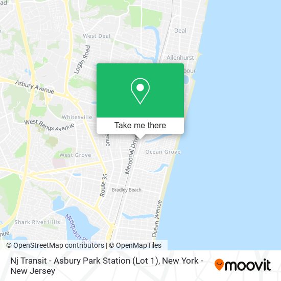Nj Transit - Asbury Park Station (Lot 1) map
