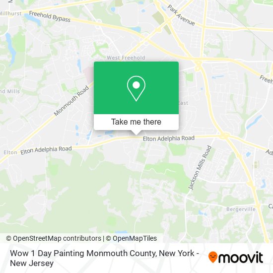 Mapa de Wow 1 Day Painting Monmouth County