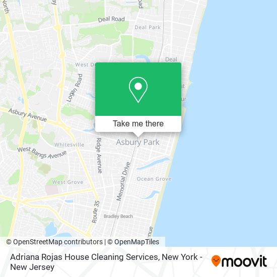 Adriana Rojas House Cleaning Services map