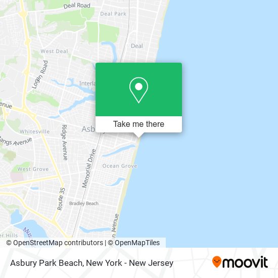 Asbury Park Beach map