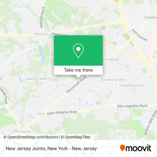 New Jersey Joints map