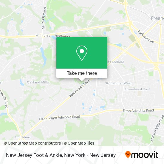 Mapa de New Jersey Foot & Ankle