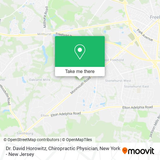 Mapa de Dr. David Horowitz, Chiropractic Physician