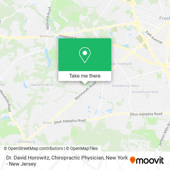 Dr. David Horowitz, Chiropractic Physician map