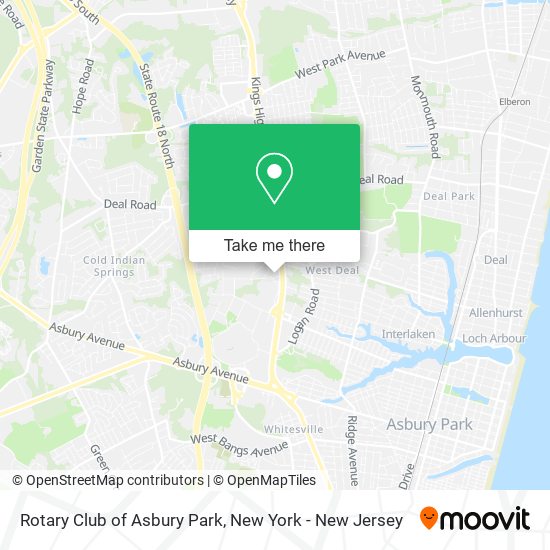 Mapa de Rotary Club of Asbury Park