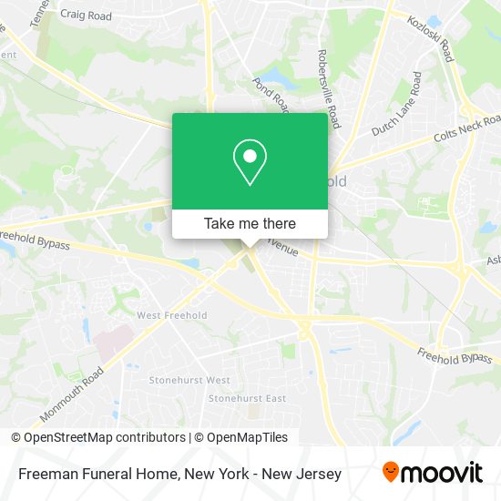 Freeman Funeral Home map