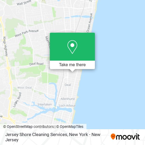 Mapa de Jersey Shore Cleaning Services