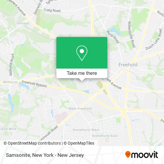 Samsonite map