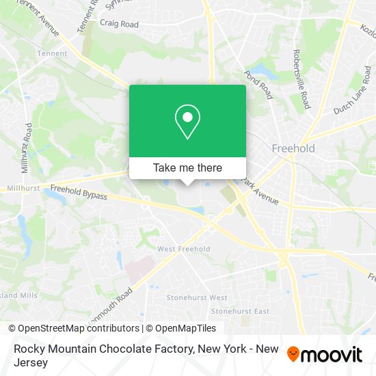 Rocky Mountain Chocolate Factory map