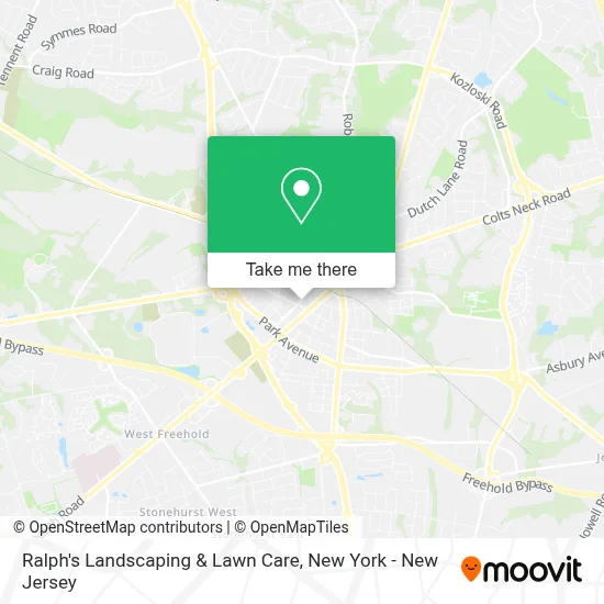 Ralph's Landscaping & Lawn Care map
