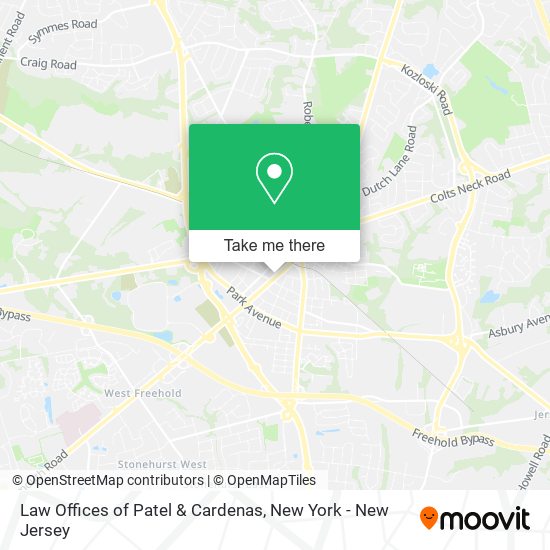 Mapa de Law Offices of Patel & Cardenas