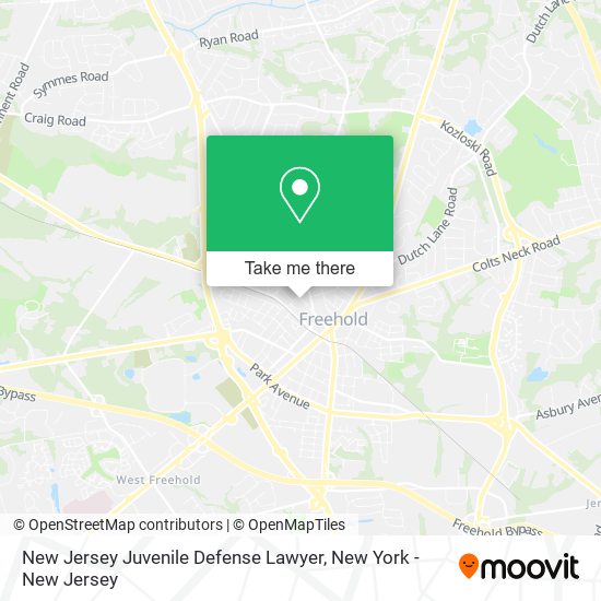 New Jersey Juvenile Defense Lawyer map