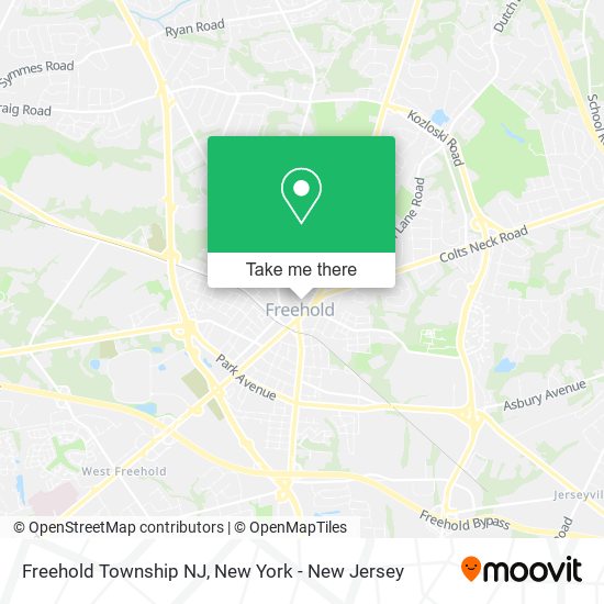 Freehold Township NJ map