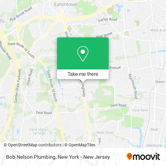 Mapa de Bob Nelson Plumbing