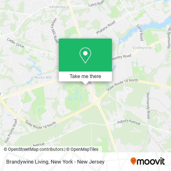 Brandywine Living map