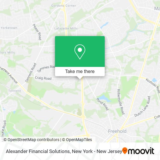 Mapa de Alexander Financial Solutions