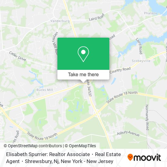 Elisabeth Spurrier: Realtor Associate・Real Estate Agent・Shrewsbury, Nj map